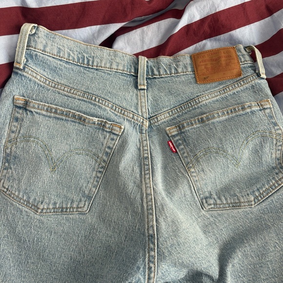 Levi’s 501 Mid Thigh Shorts light wash w27 - Picture 4 of 7